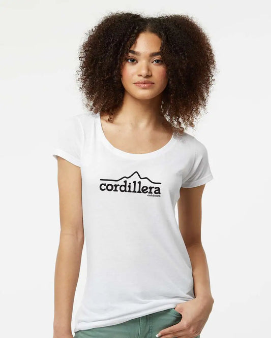 Cordillera Outdoors Classic Logo - Womens Scoop Neck Premium Tee