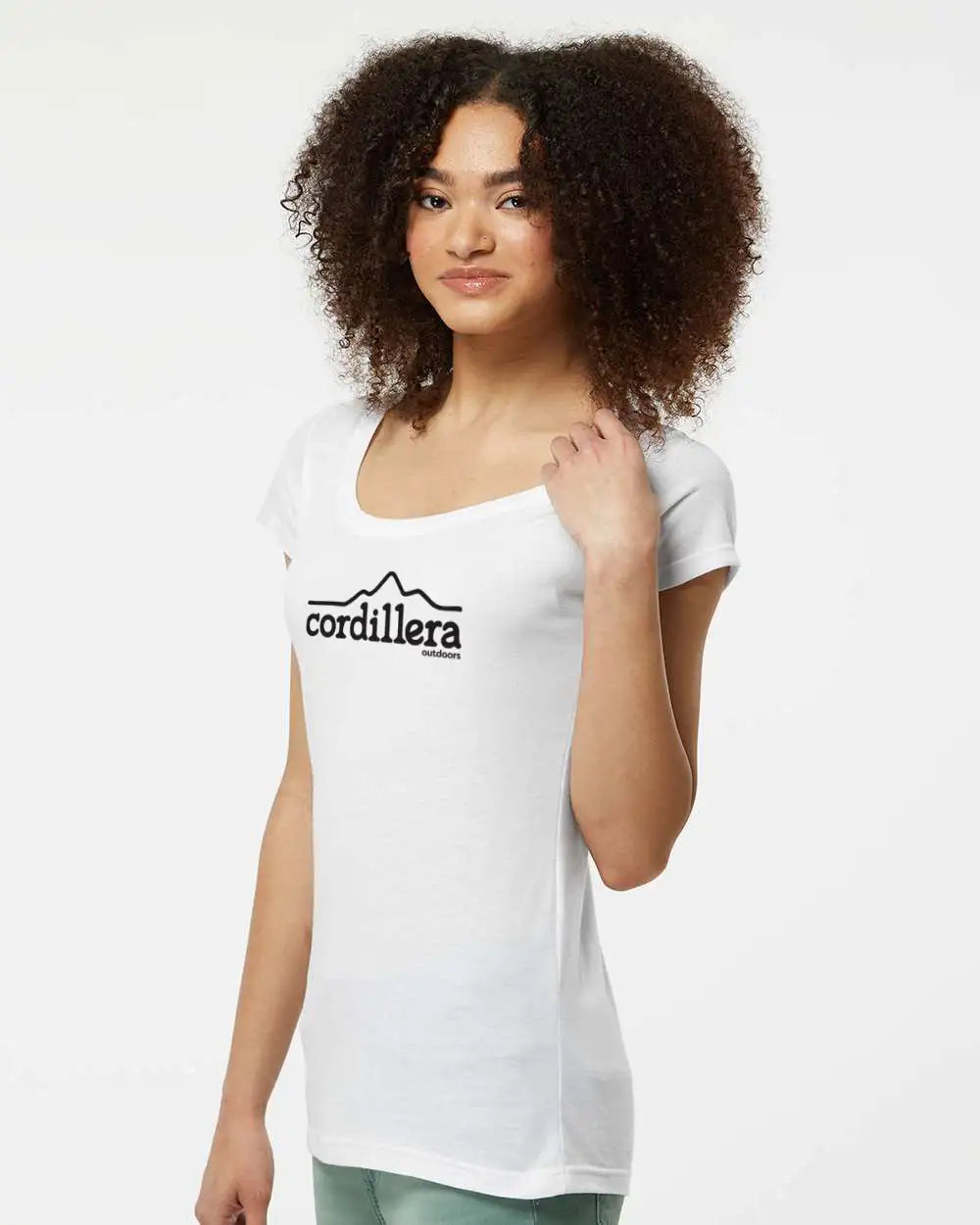 Cordillera Outdoors Classic Logo - Womens Scoop Neck Premium Tee