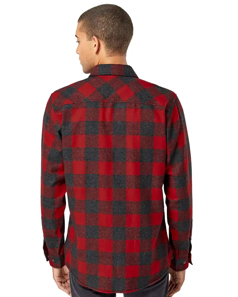 El Nevado Snap Front Long Sleeve Plaid Flannel Shirt