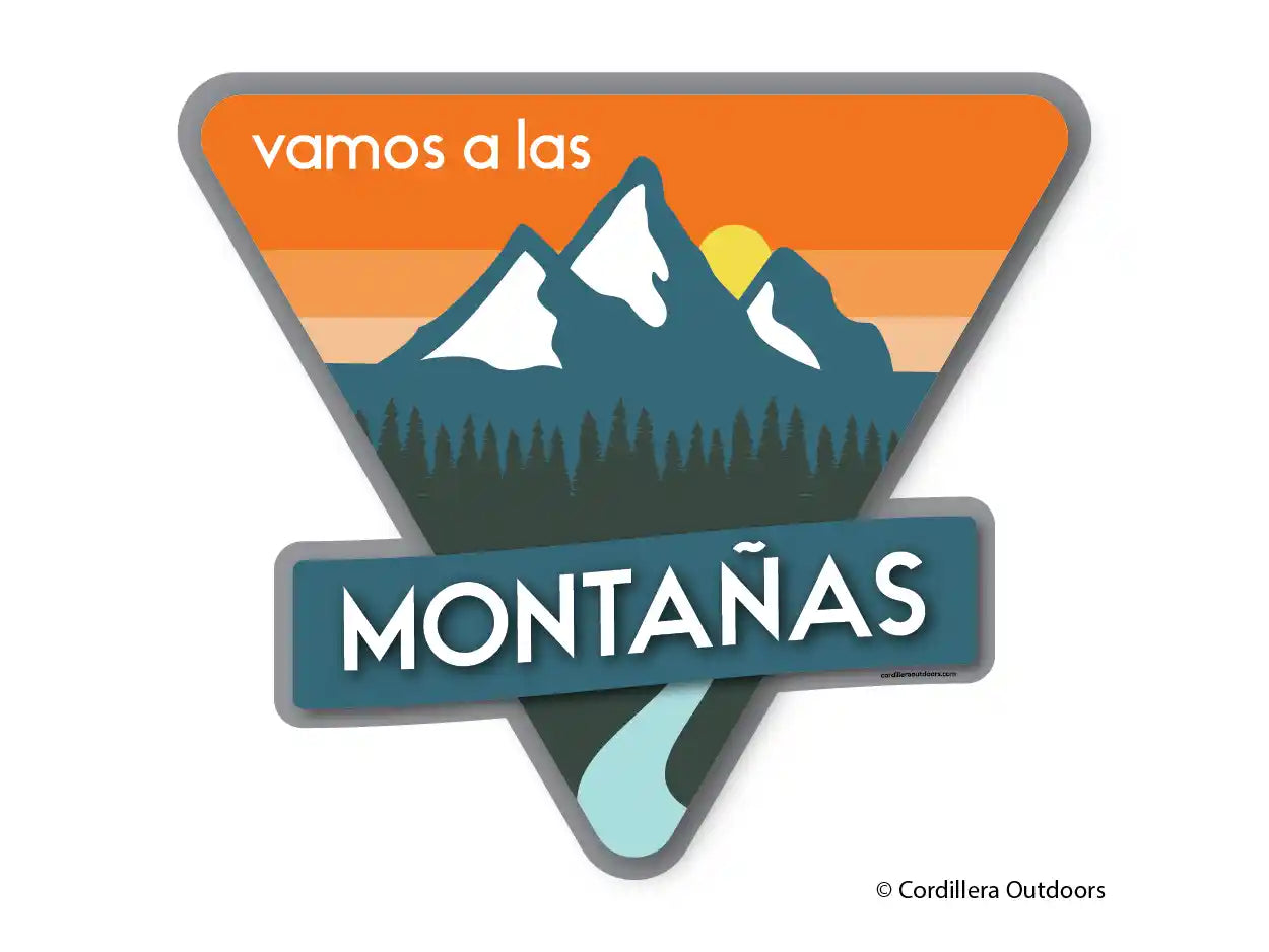 Vamos a las montañas Sticker
