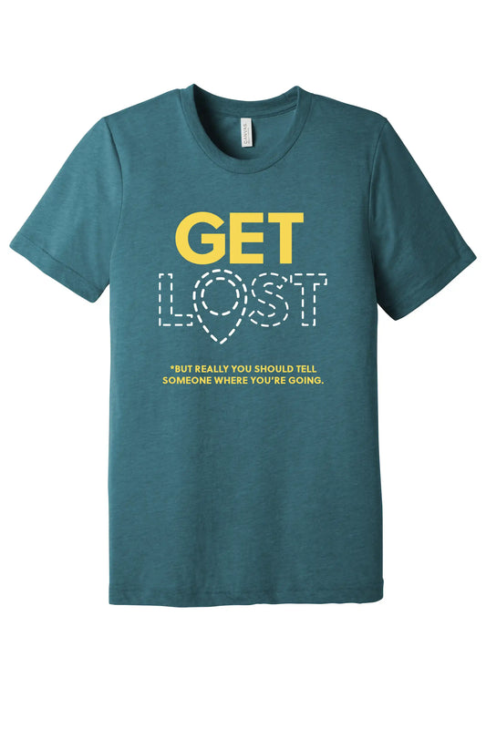 Get Lost adventure premium shirt outdoor hiking