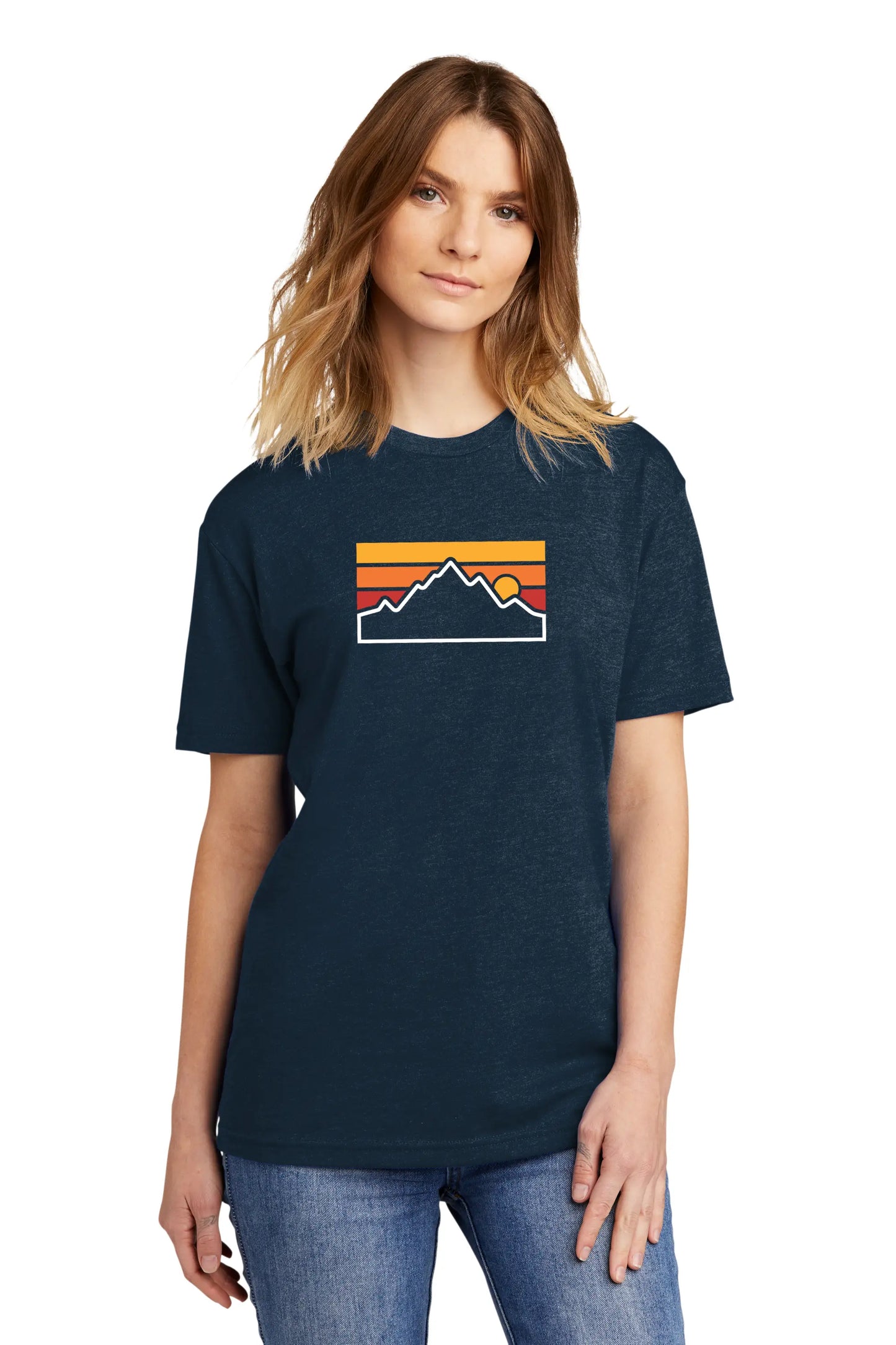 serene mountain premium tee outdoor recreation fashion womens