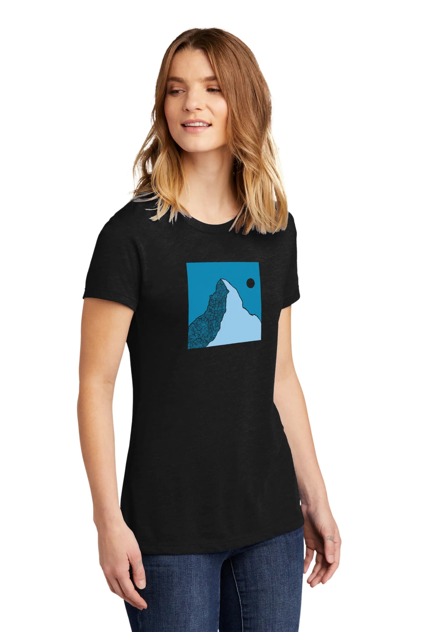 Solo mountain premium tee cotton matterhorn outdoor activities womens