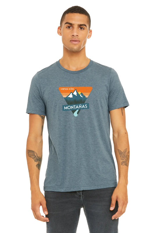vamos a las montanas premium tee in spanish mountain theme apparel for adventure activities