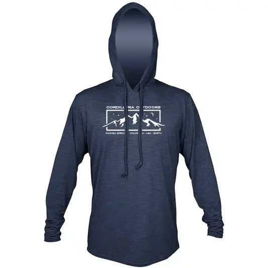 Cosmic Pagosa - Men's Tech Hoodie UPF 30+