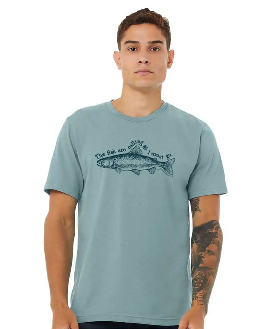 the fish are calling and i must go graphic tee