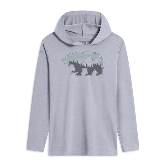 Topo Grizz - Youth Long Sleeve Tech Hoodie UPF 30+