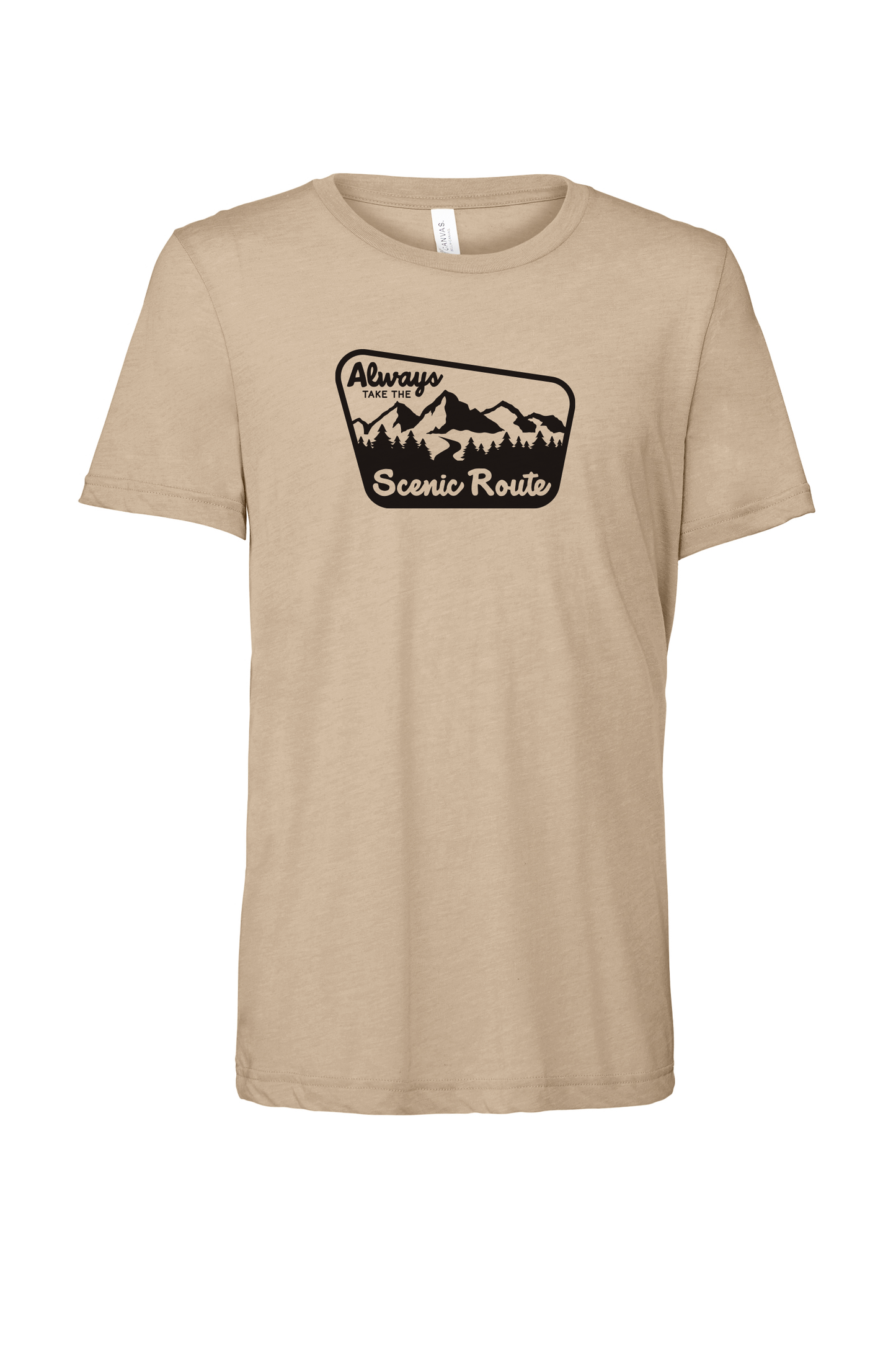Always take the scenic route outdoors activity premium tee